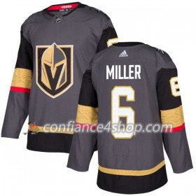 Adidas Maillot de Hockey Vegas Golden Knights Colin Miller 6 2017-2018 Gris Authentic - Homme